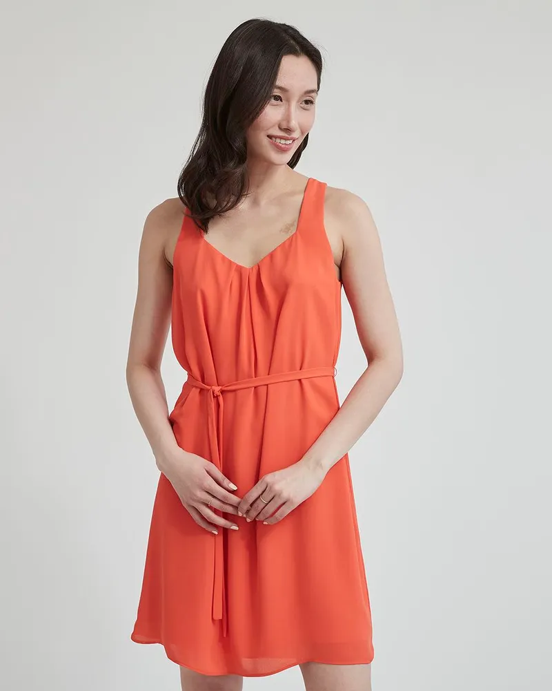 Low cut clearance shift dress