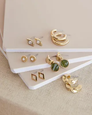Semi precious hotsell stud earrings