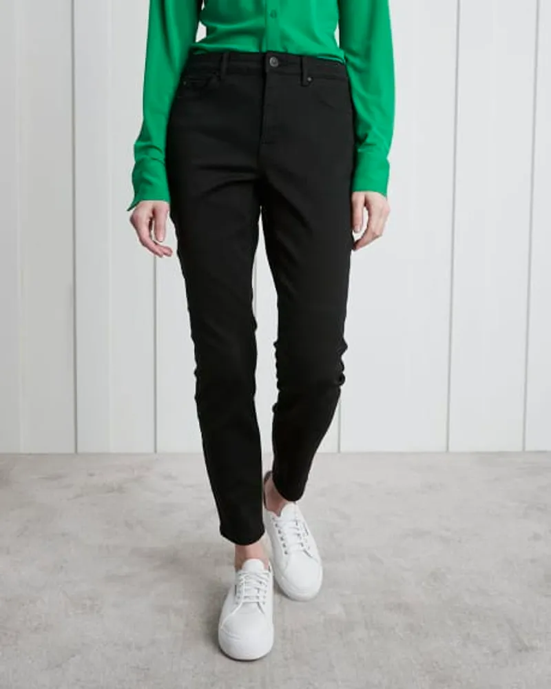 Black straight leg jeggings on sale