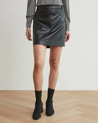 Rw pleather sales skirt