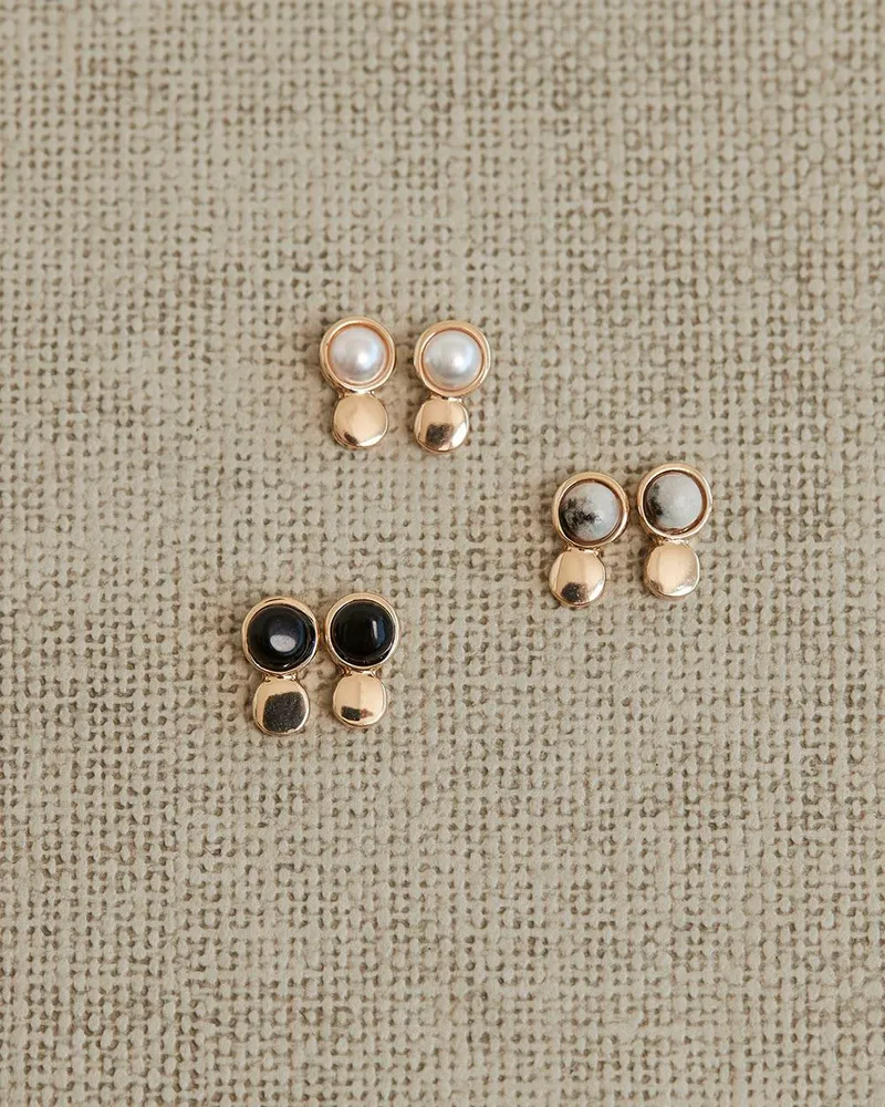 Set of discount three stud earrings