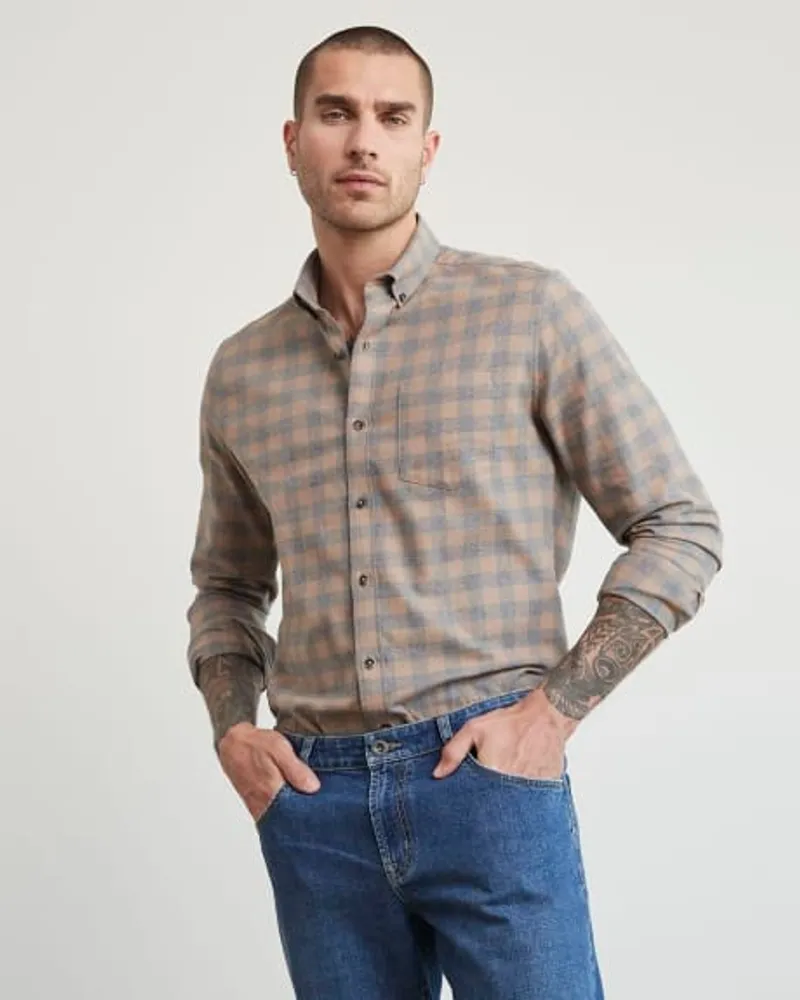 Slim fit 2025 flannel shirt