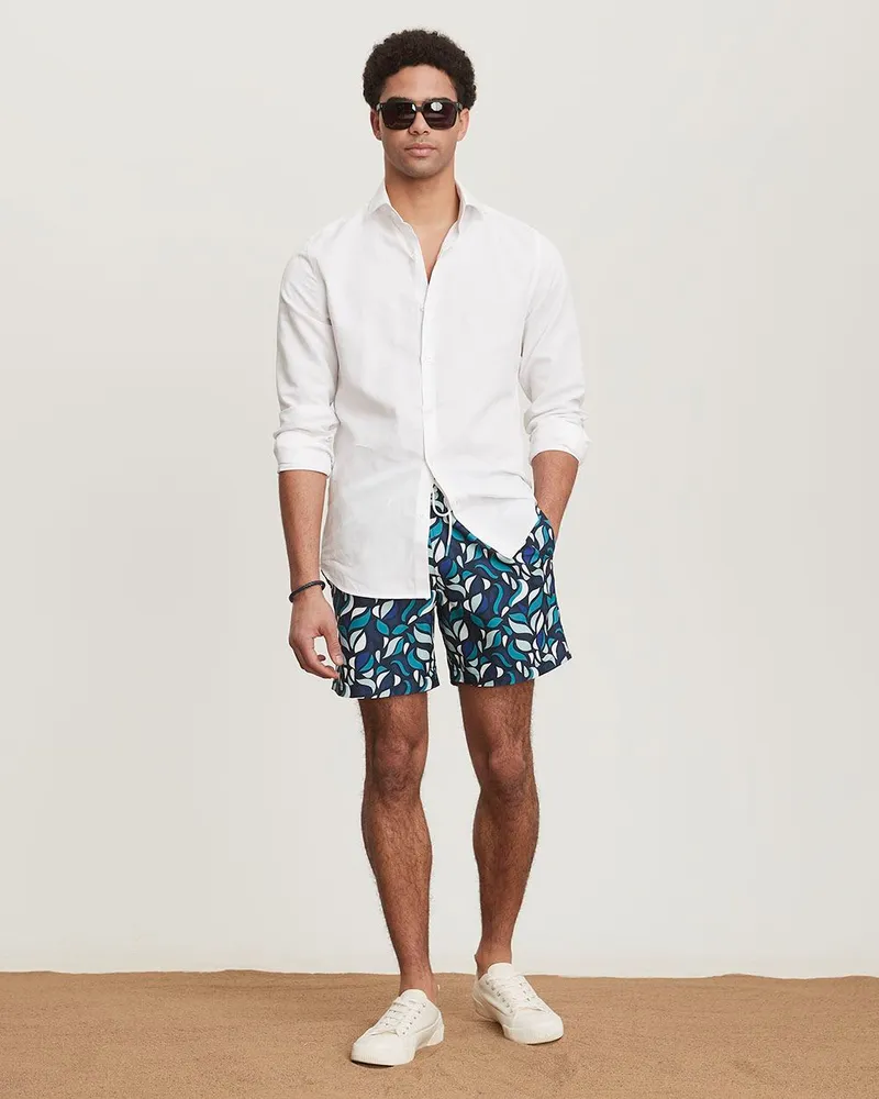 RW CO Patterned Swim Trunks 6
