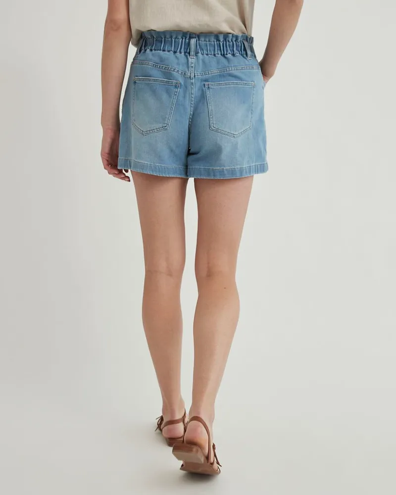 RW CO Flare Denim Shorts with Elastic Waistband Southcentre Mall