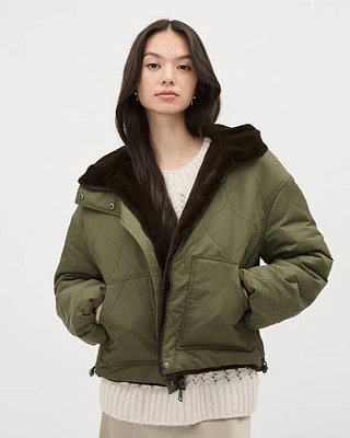 Guess mixed media reversible jacket cheap
