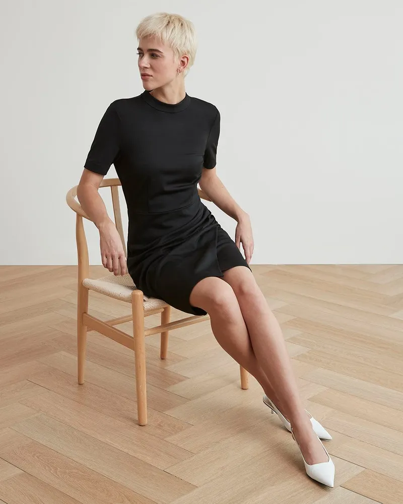 RW&CO Short-Sleeve Dress with Wrap Skirt | Southcentre Mall