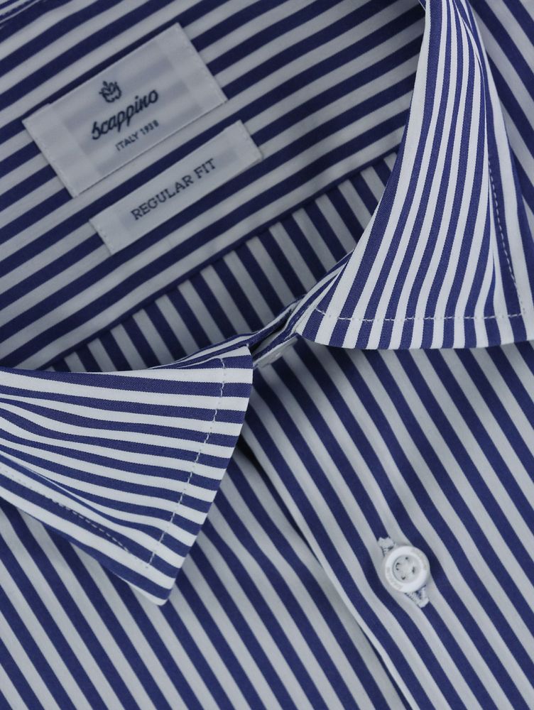 Camiseta rayas azules on sale y blancas hombre