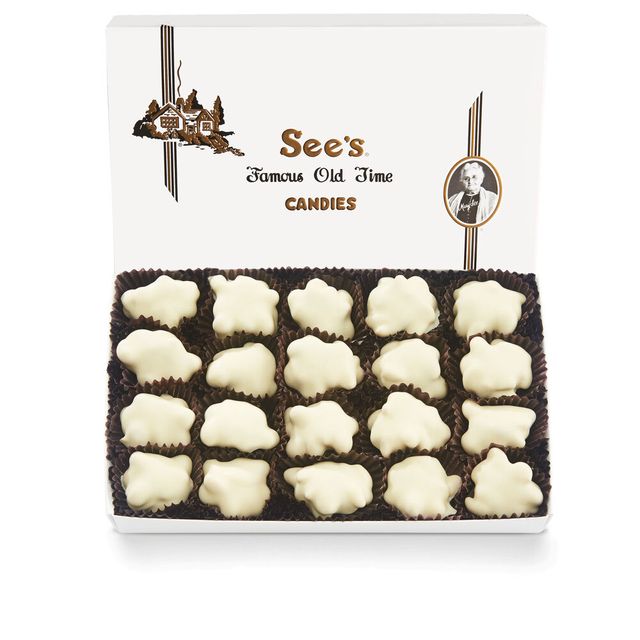 Sees Candies Polar Bear Paws Peanuts in White Chocolate & Caramel 1