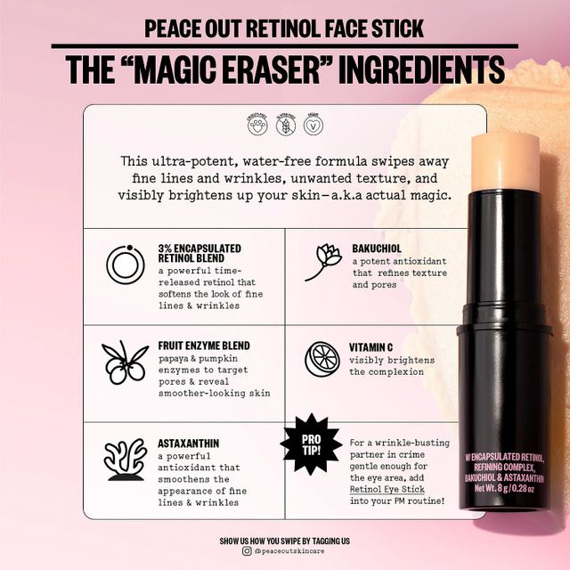 Peace Out Retinol Face Stick Pacific City