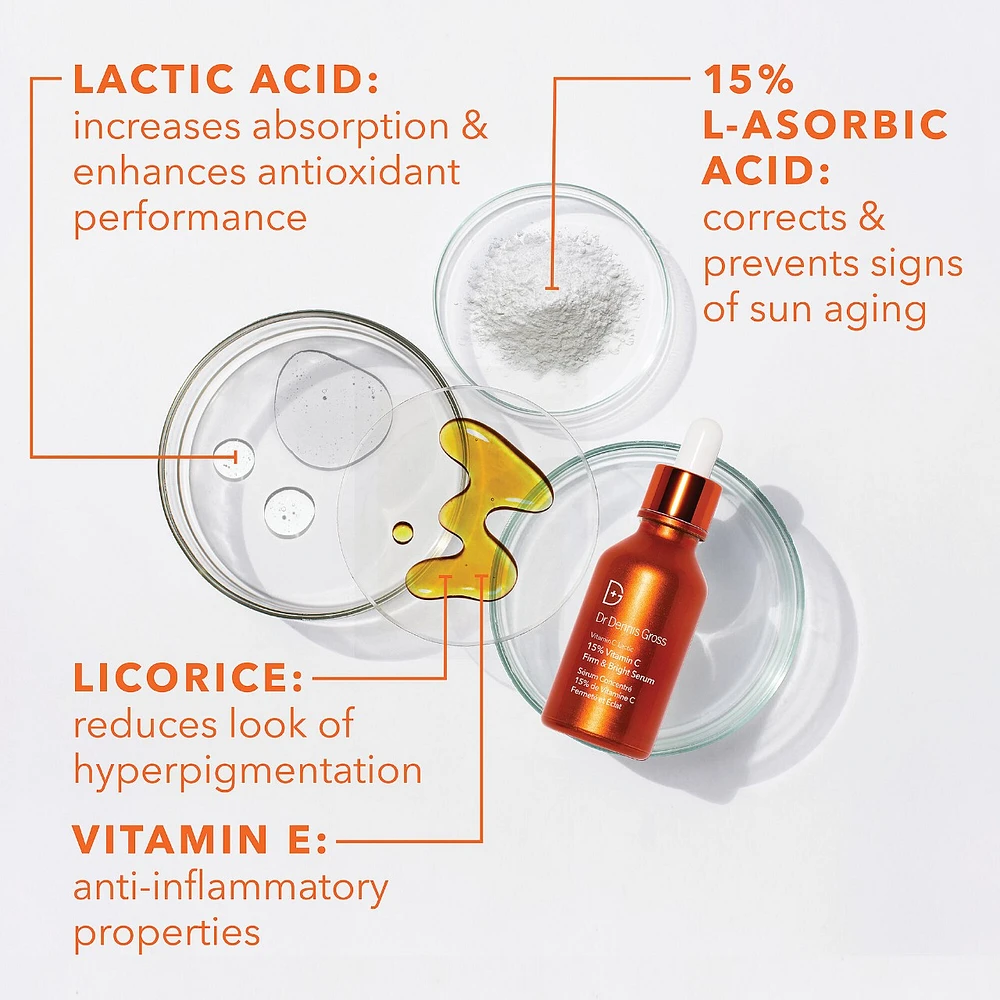 Dr. Dennis Gross Skincare Vitamin C Lactic 15% Firm & Bright Serum