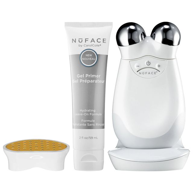 NuFACE Trinity Facial Toning Device + Wrinkle Reducer Attachment Bundle ...