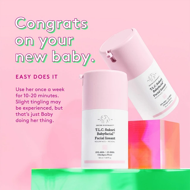 Drunk Elephant T.L.C. Sukari Babyfacial™ AHA + BHA Mask | Arden Fair