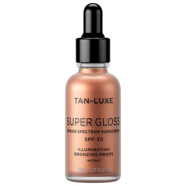TANLUXE Super Gloss Instant Bronzing Face Drops with SPF 30 Pike and