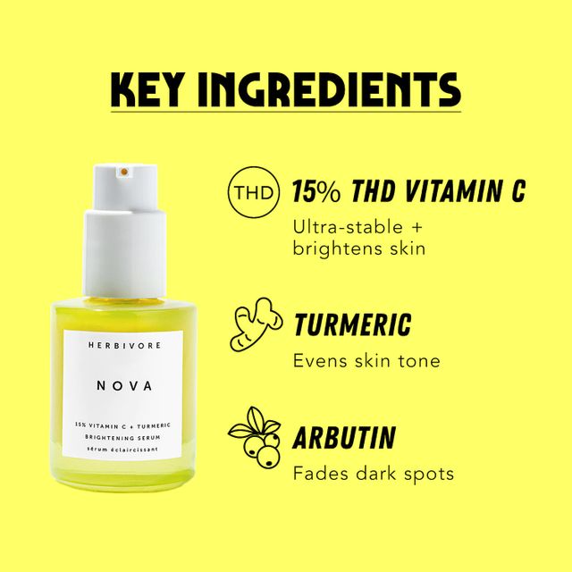 Herbivore Nova 15 Vitamin C + Turmeric Brightening Serum The Summit