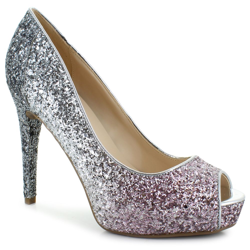 Shoe dept shop silver heels