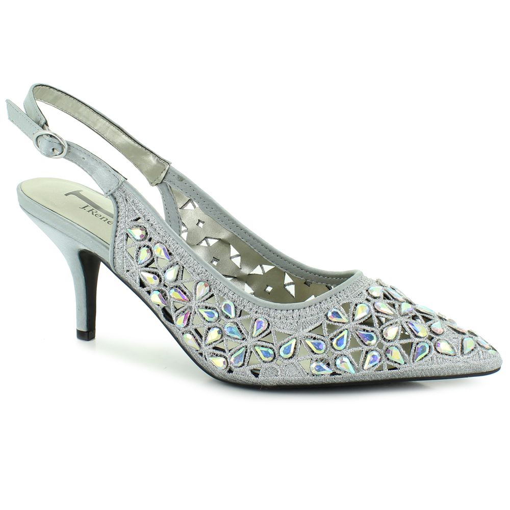 Shoe dept top silver heels