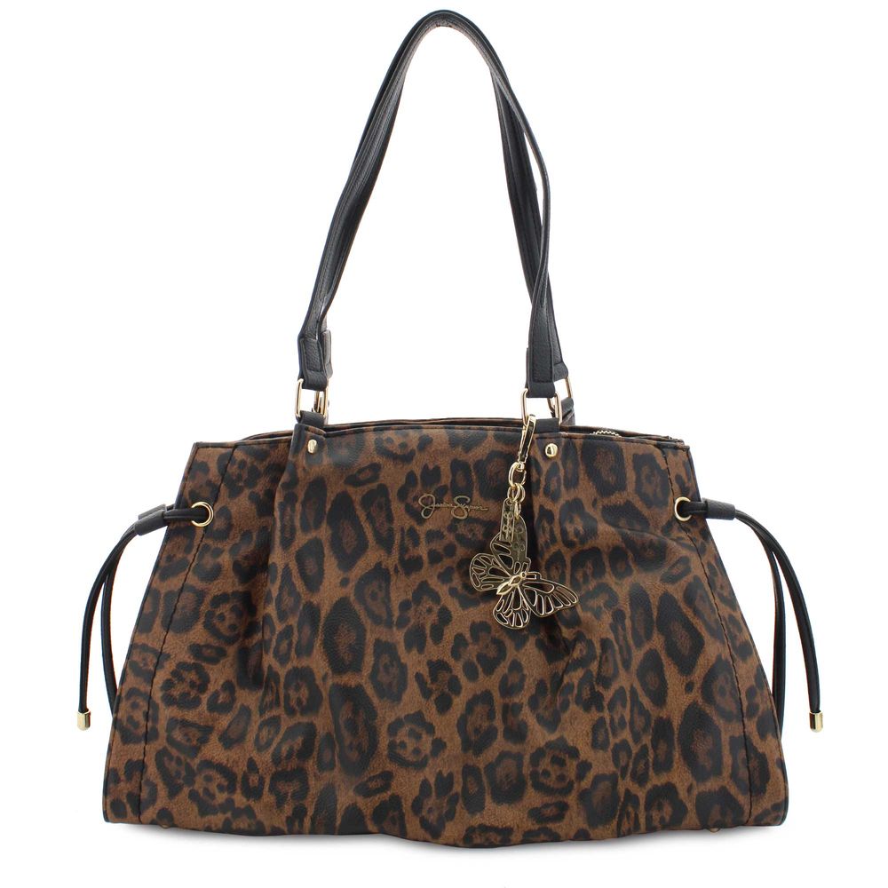 SHOE DEPT. ENCORE Jessica Simpson Arden Faux Leopard Print Tote