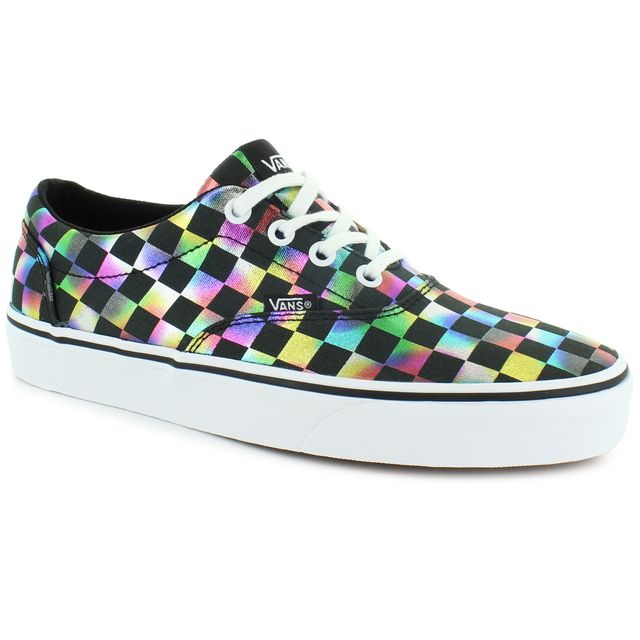 SHOE DEPT. ENCORE Vans Ward Rainbow Checkerboard Pueblo Mall