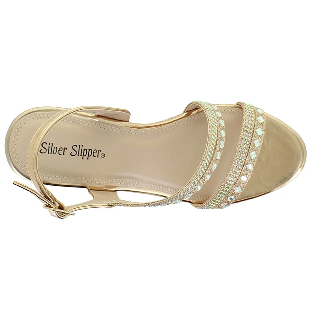 Silver slipper shoes shoe dept top