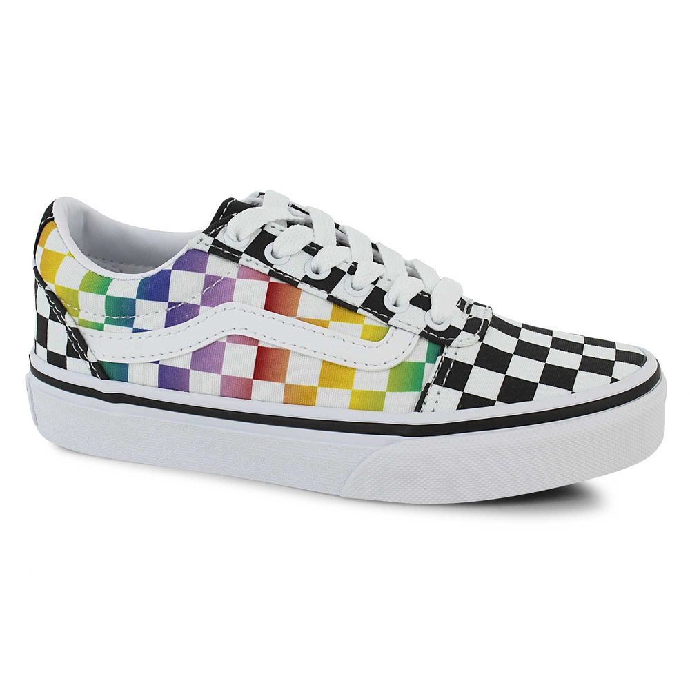 How much are sale rainbow checkered vans
