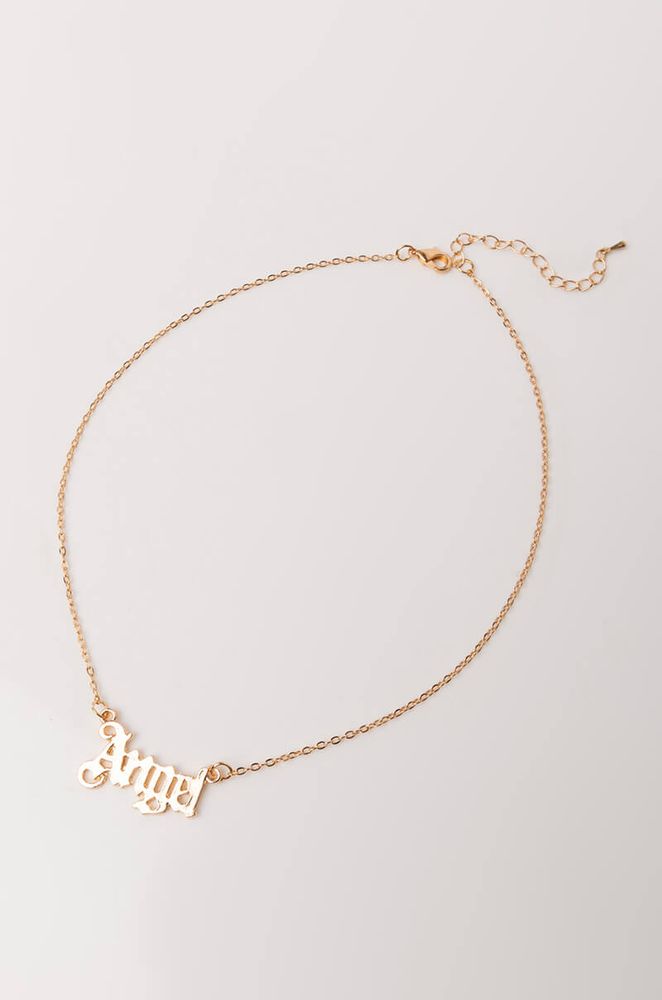 AKIRA Angel Nameplate Necklace Foxvalley Mall