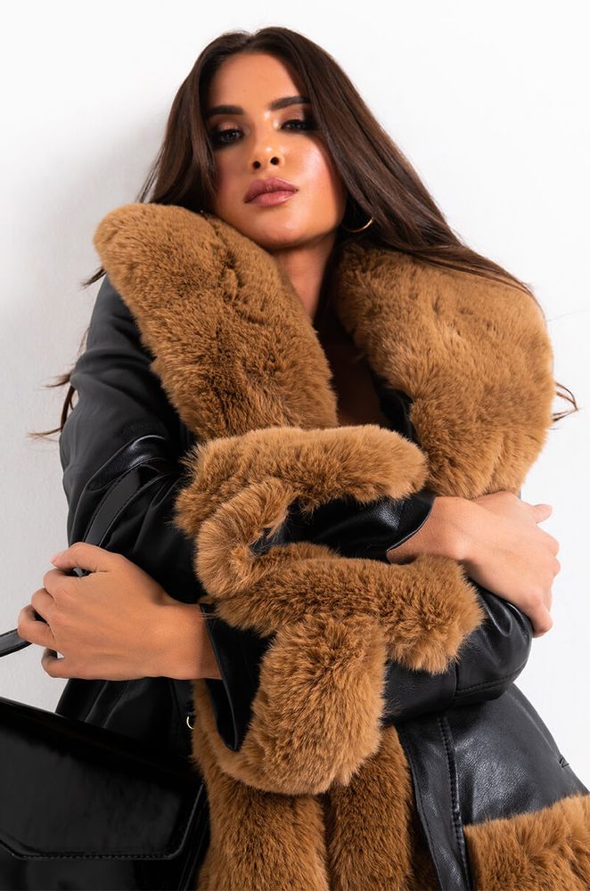 Akira fur clearance coat