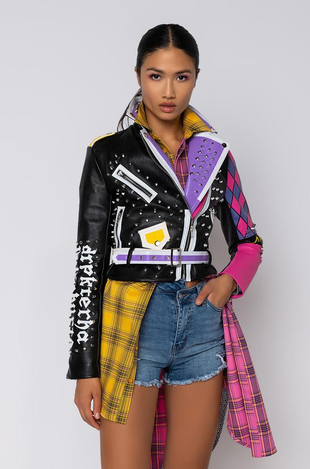 Lordxx cropped top leather jacket