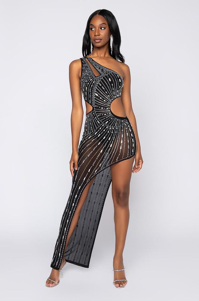 AKIRA Better Than You Rhinestone Maxi Dress Foxvalley Mall