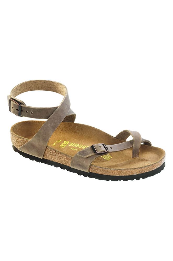 Birkenstock AKIRA Birkenstock Yara Oiled Leather Tobacco Sandal