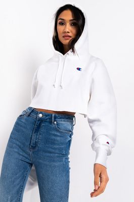 Champion reverse weave clearance womens blush crop hoodie