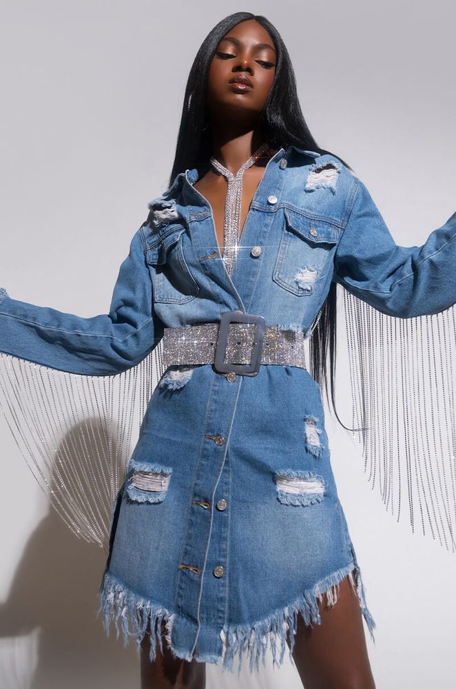 Akira denim cheap jacket