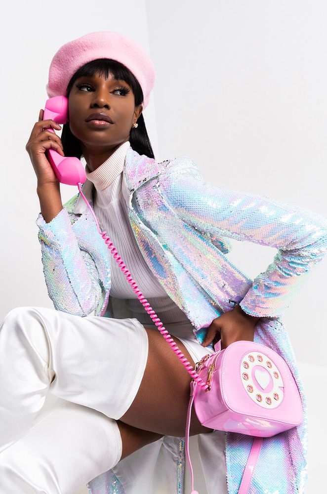 Pink telephone online purse