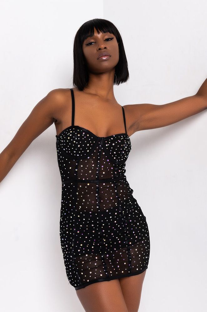 Bedazzled shop mini dress