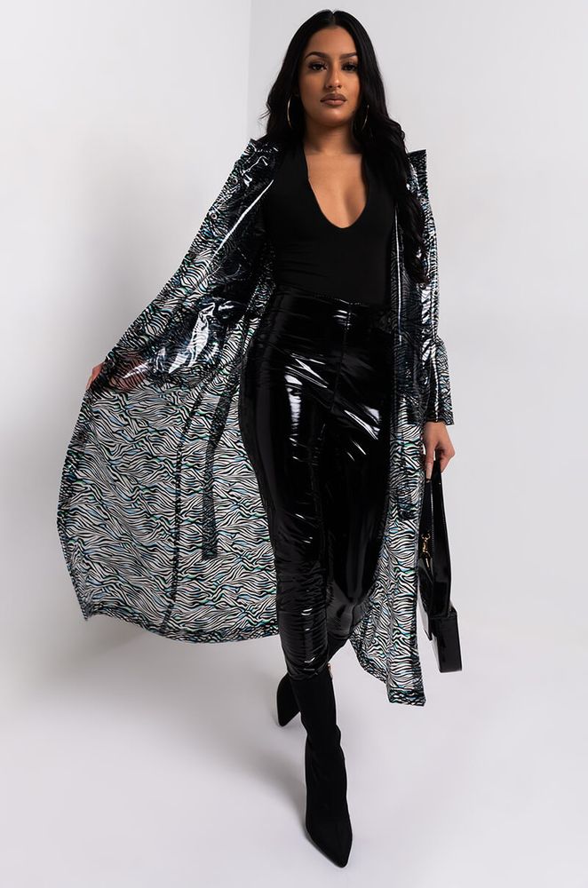 Black tiger raincoat sale