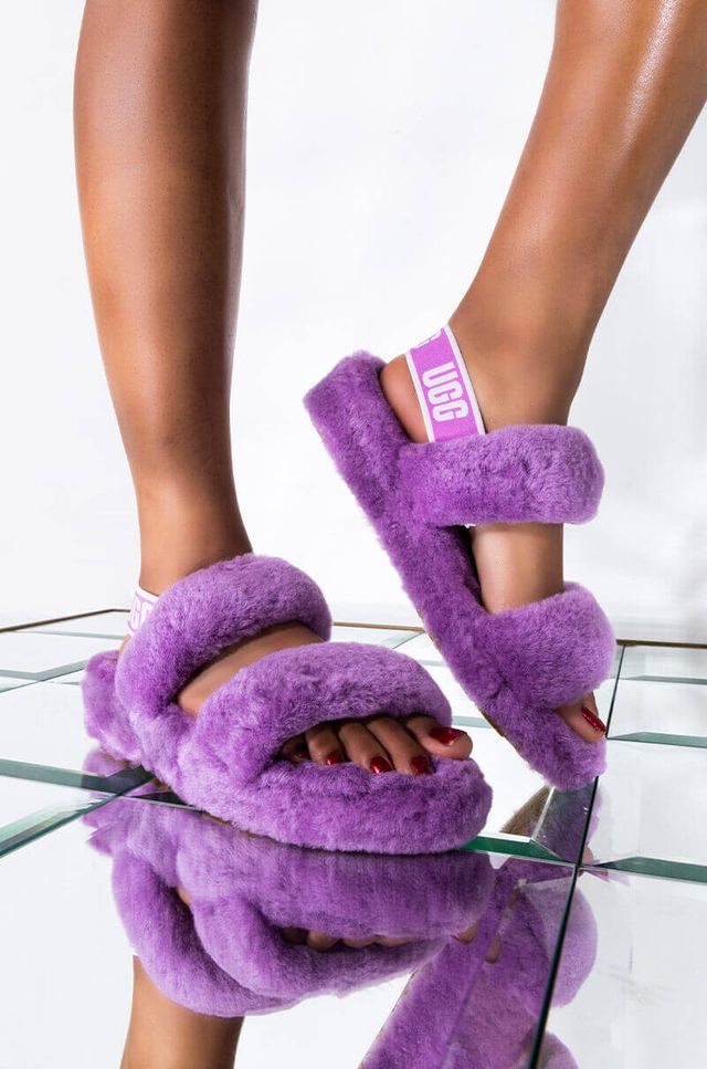 Ugg womens oh yeah fluff slide sandal store