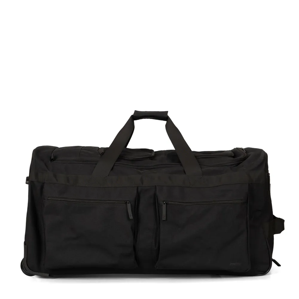 Large canvas deals duffle bag wheels