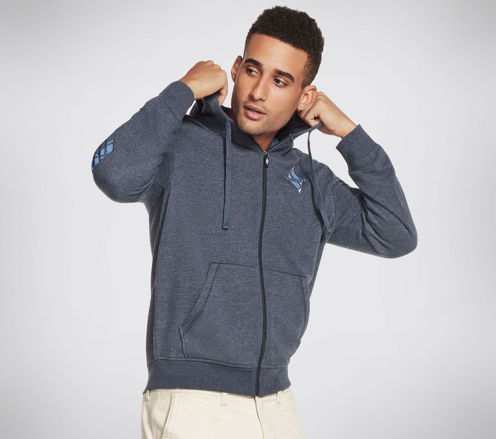Skechers hoodie mens purple online