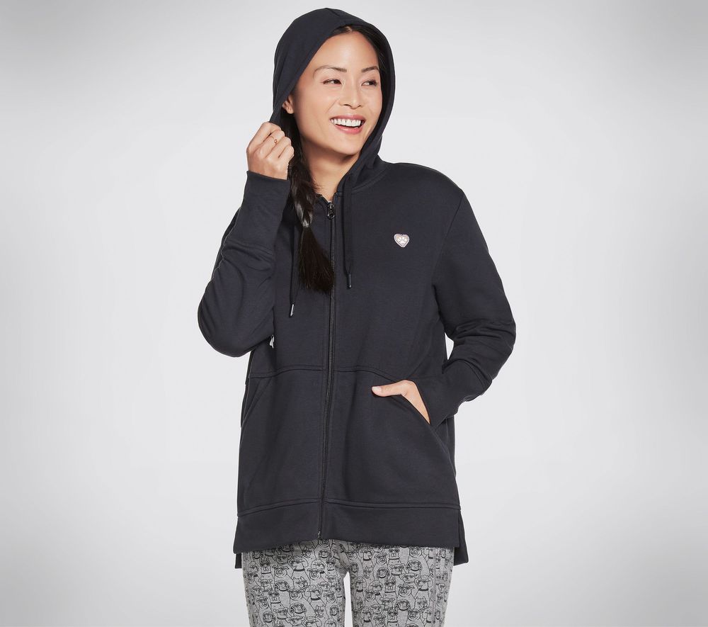 Skechers BOBS Apparel Rescued High Rib Front Zip Hoodie | Mall of America®