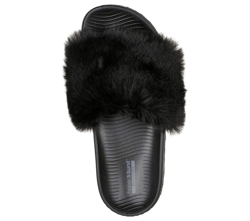 Skechers fur best sale slides