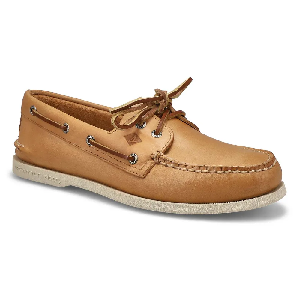 Sperry Mens Authentic Original Boat Shoe Cream Square One