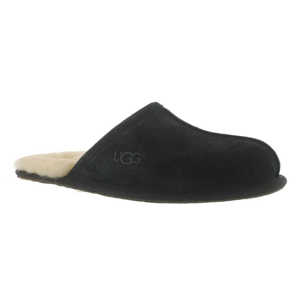 Mens black shop scuff ugg slippers