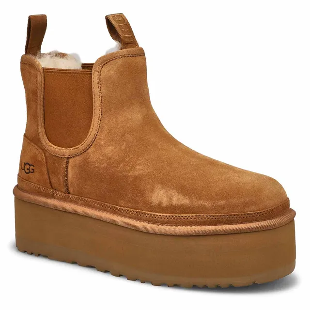 UGG Womens Neumel Platform Chelsea Boot - Chestnut | Upper