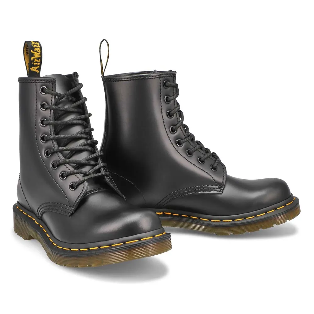 Dr martens women's shop 1460 black smooth