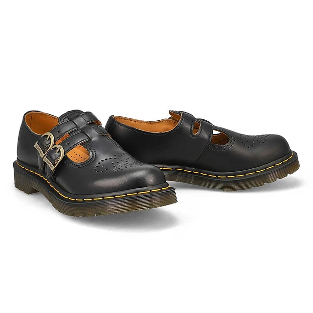 Dr Martens Womens 8065 Double Strap Mary Jane - Black
