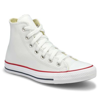 Converse leather high hot sale top basketball shoes