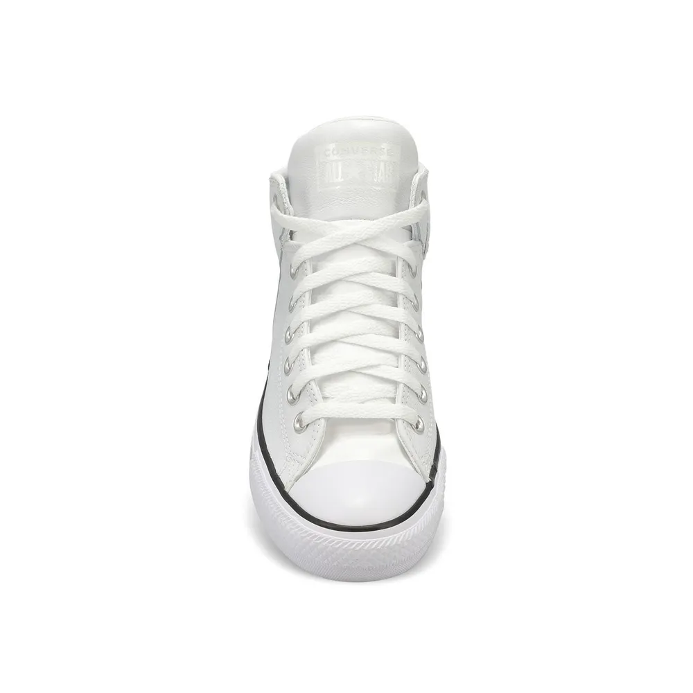 Converse white leather high street outlet trainers