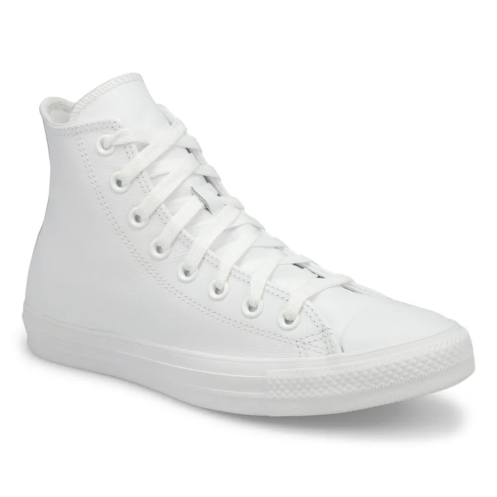 Converse white leather on sale star