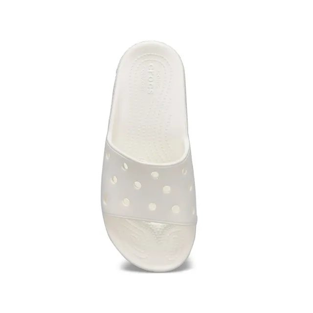 Crocs Womens Classic Crocs Slide Sandal White Kingsway Mall