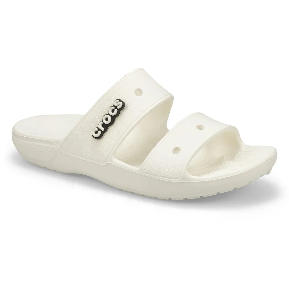 Crocs Womens Classic Crocs Slide Sandal - White | Square One