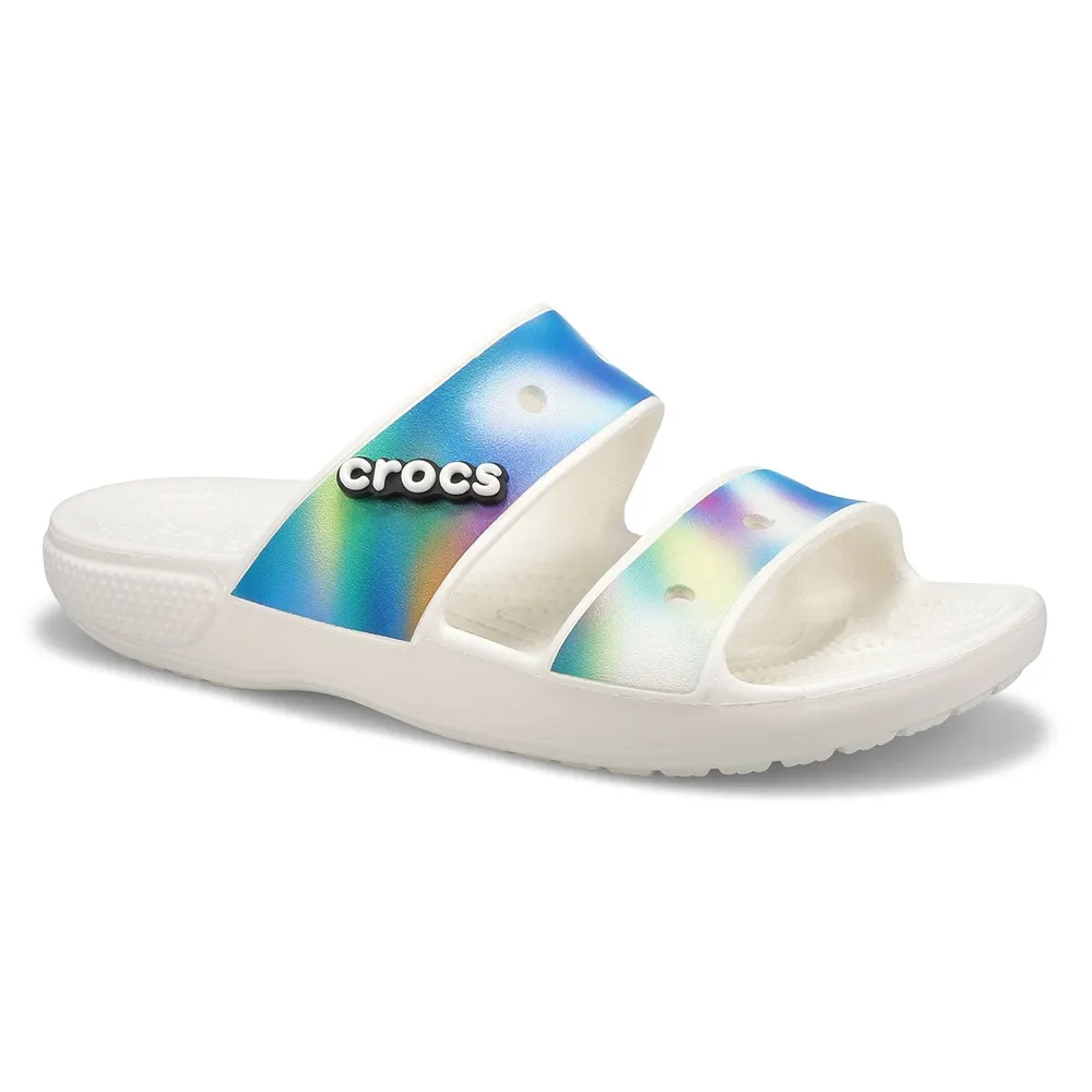 Crocs Womens Classic Crocs Solarized Slide Square One